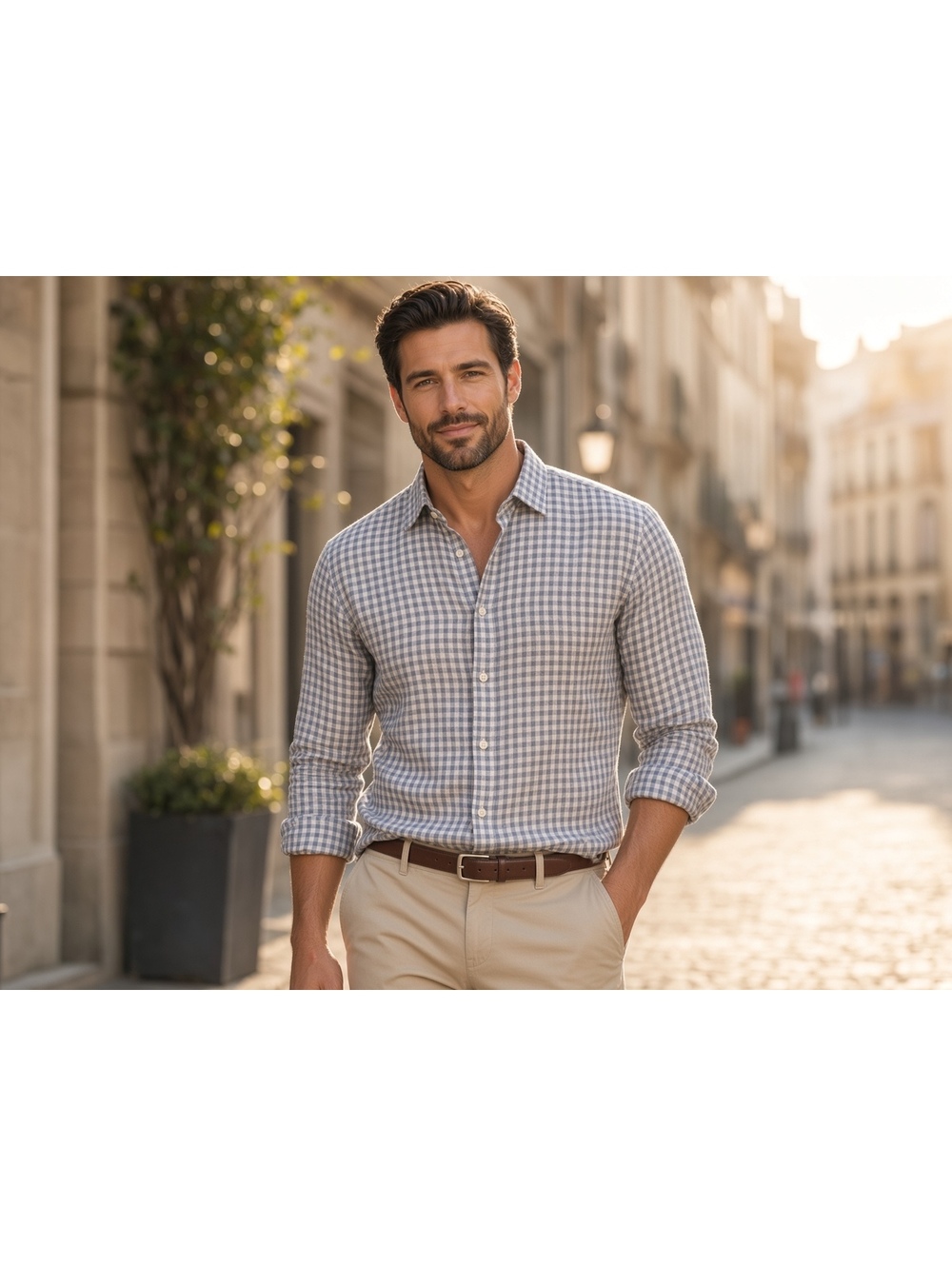 Bloomingdale’s linen  shirt L